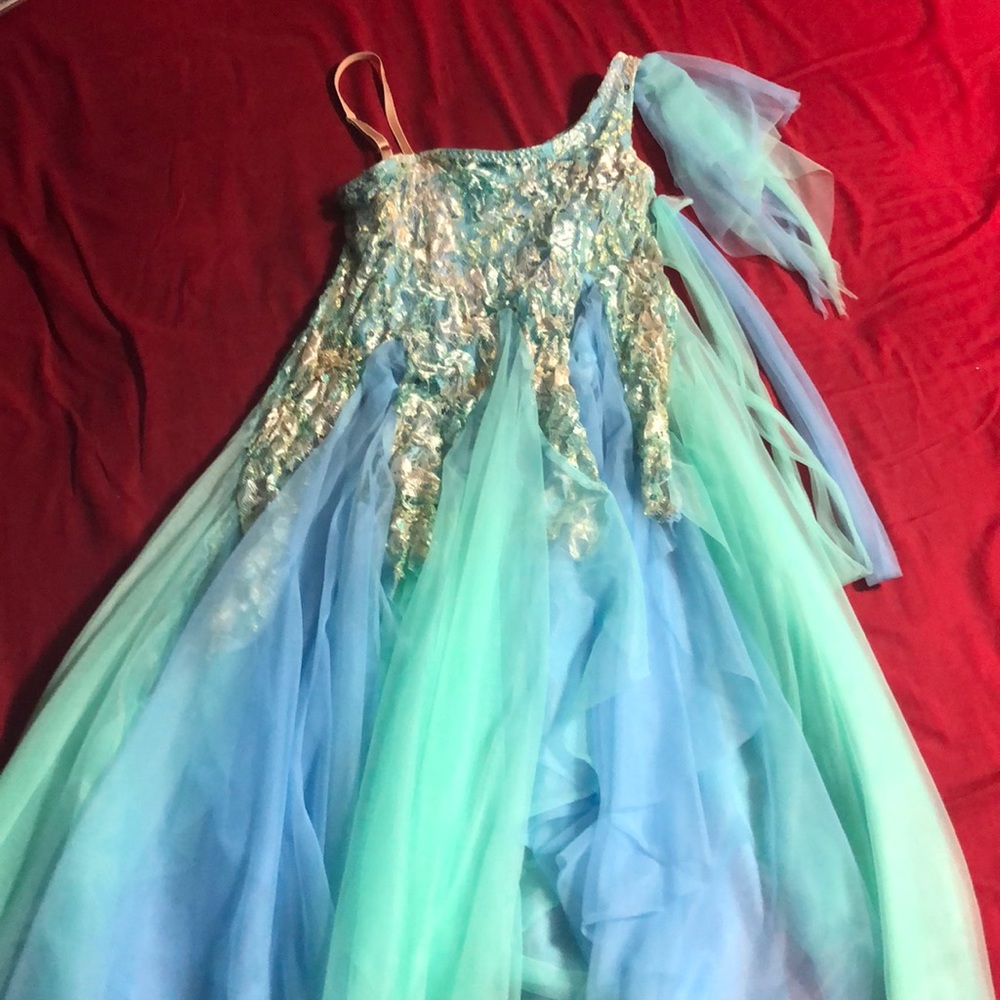 Mint/blue Dance costume